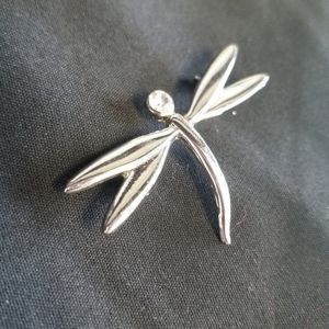 Silver dragonfly brooch/pin